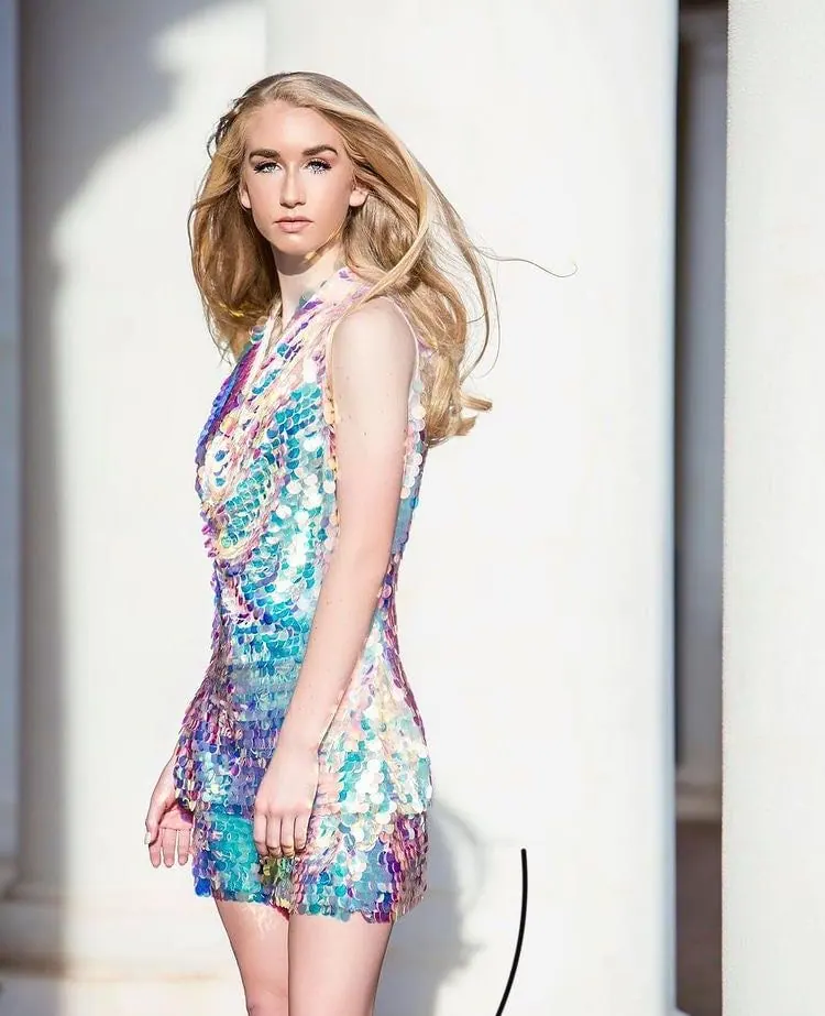 Big Sequin Dress Fashion Women's Couture