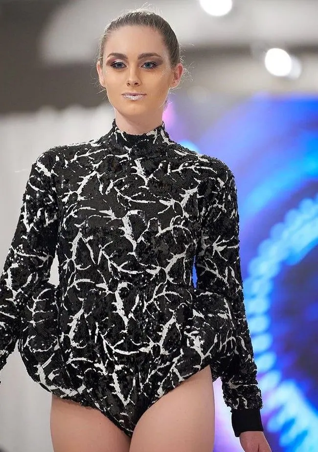 Sequin Bodysuit Womens